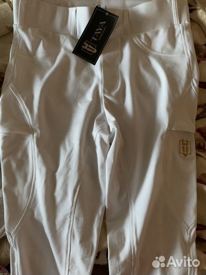 Конные бриджи белые