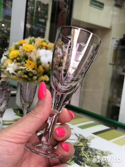 Komok рюмочки ликерные цветное стекло