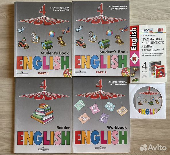 Английский язык 4 класс Верещагина, Афанасьева