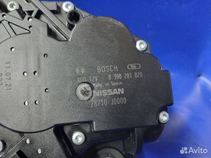 Моторчик стеклоочистителя задний Nissan Qashqai I