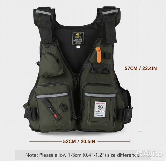Жилет для рыбалки jarusite новый
