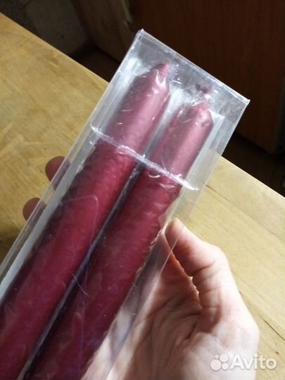 Набор декоративных свечей длинных красивых 2 шт