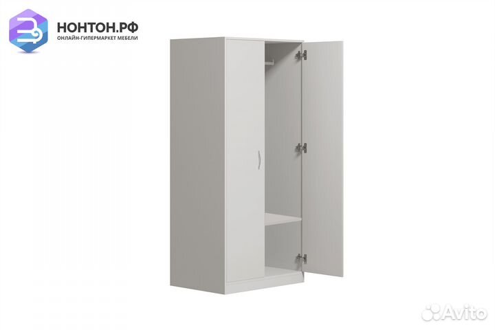 Шкаф двухстворчатый Орион белый