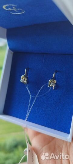 Золотые серьги Sokolov