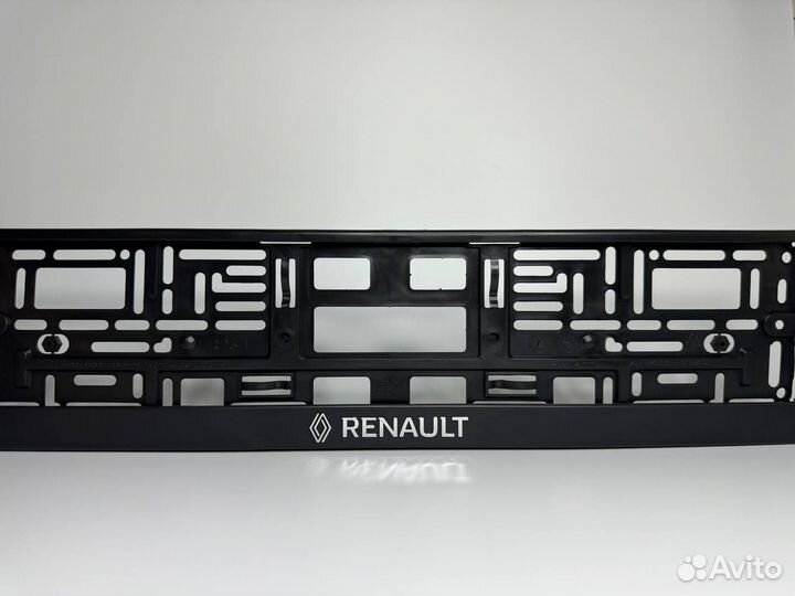 Рамки для гос номера Renault комплект 2 шт