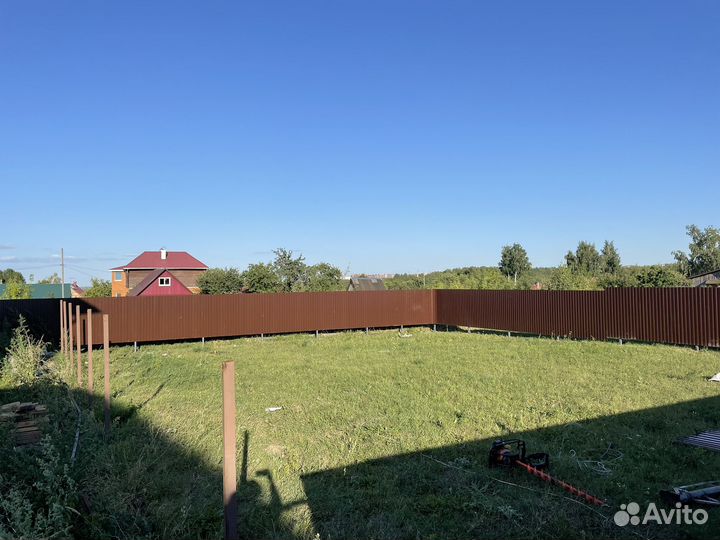 Заборы из профнастила под ключ