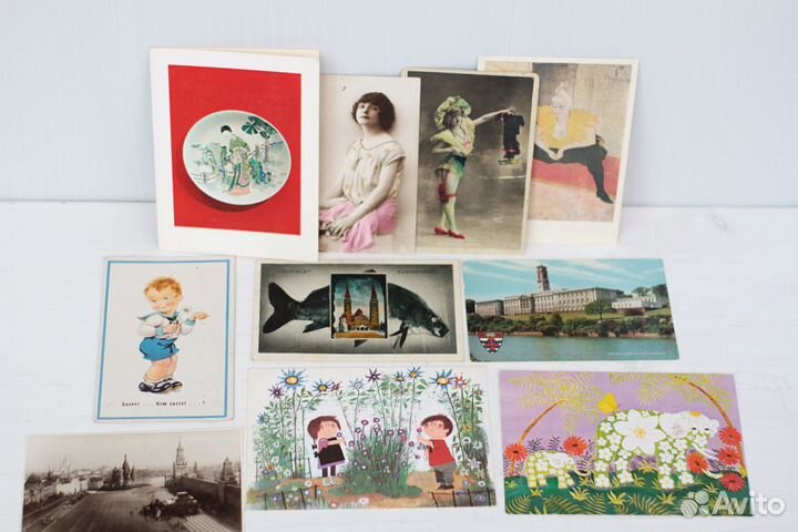 Открытки СССР, репродукции, города, животные и др
