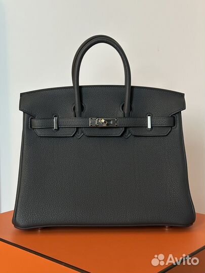 Сумка Hermes Birkin 25 Gris Misty Togo Phw