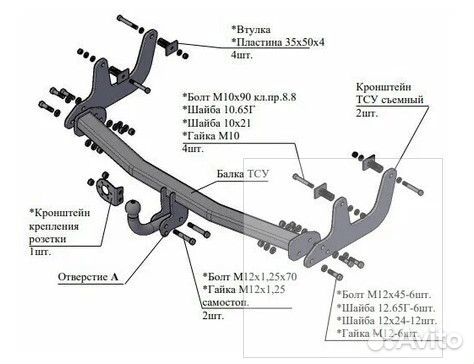 Фаркоп Трейлер для Renault Sandero I 2008-2013