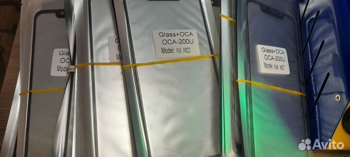 Стекла для переклейки дисплеев Infinix/Tecno +Oca