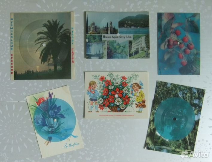 Грампластинки детские, гибкие, фотопластинки и др