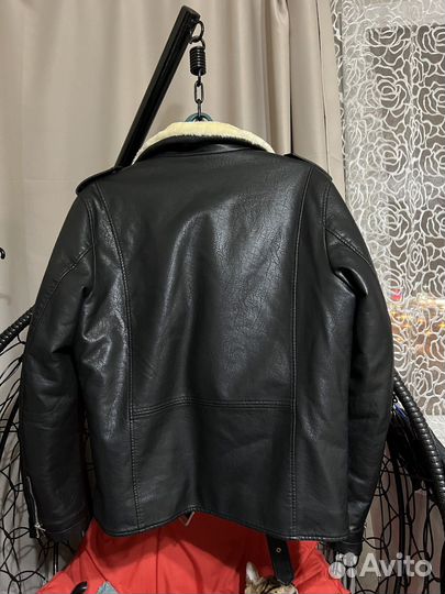 Кожаная дубленка мужская