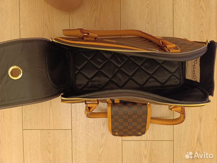 Сумка переноска для маленьких собак эко кожа