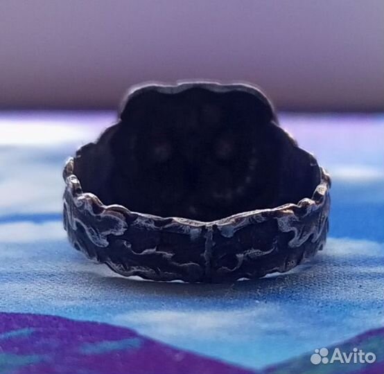 Серебряное кольцо сова