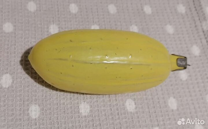 Елочные игрушки СССР, морковь, огурец, юла