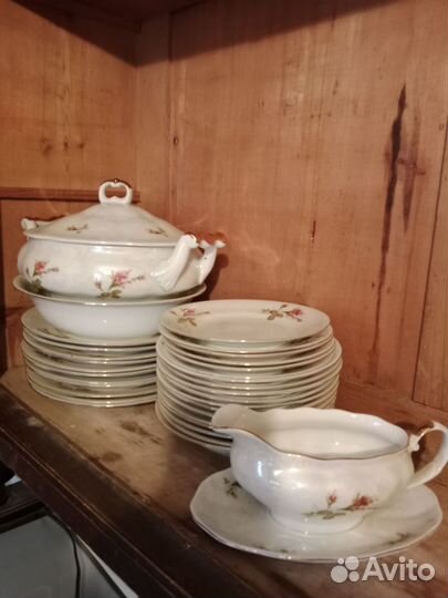 Сервиз столовый винтаж Мейсенская роза Cahla