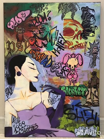 Картина акрилом на холсте