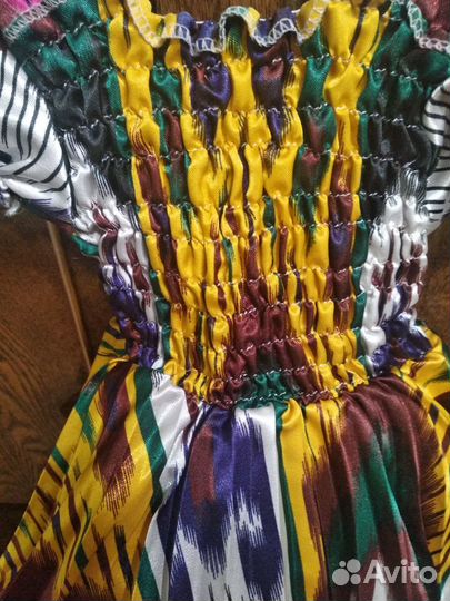 Узбекский народный платье девочки Ручная работа