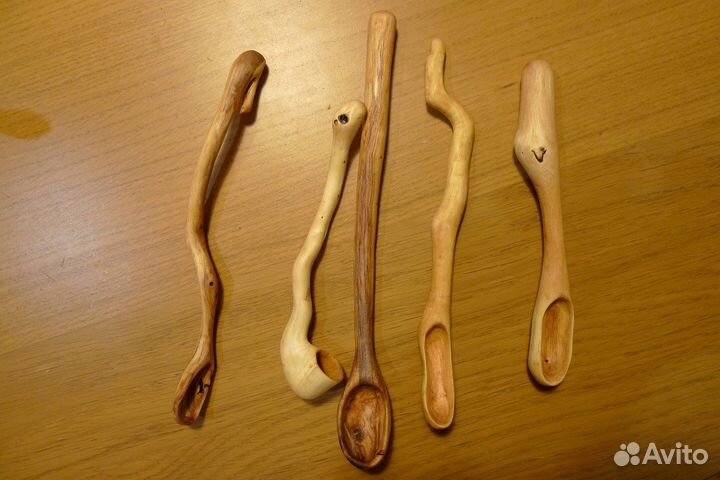 Ложки деревянные из корней и стволов ложечки