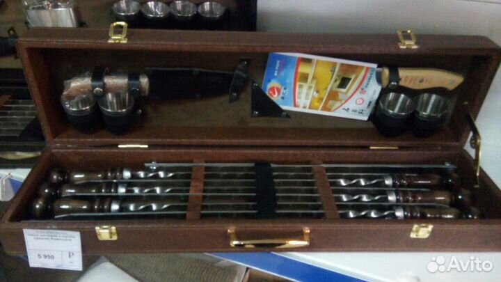 Набор шампуров для пикника в чемодане в г Барнаул