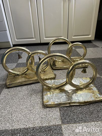 Кольца на машину свадебные