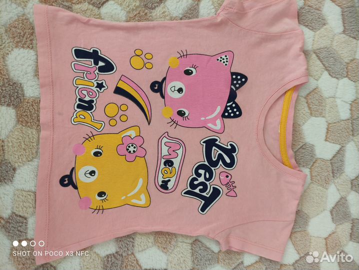 Летняя одежда для девочки р.86-92