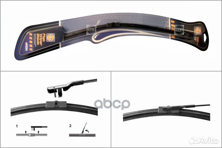 Щетка стеклоочистителя GM/MB Специальная, адапт