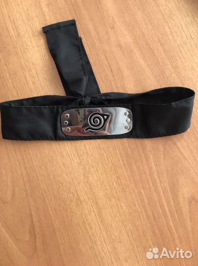 Наруто плащ Акацуки +брелок и повязка в подарок