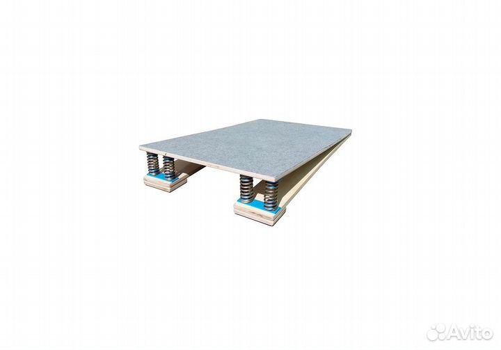 Мостик гимнастический, 4 пружины, 100x60x17 см