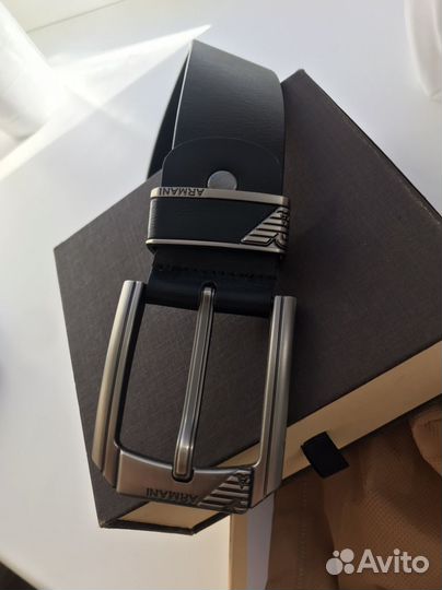 Ремень нат кожа в коробке мужской Giorgio Armani