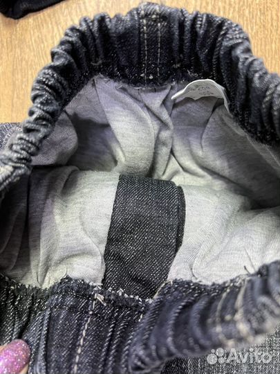 Джинсы на резинке с подкладом. 128, 146