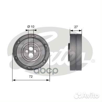 Ролик приводного ремня audi A6 2.6 - 2.8 94 T4