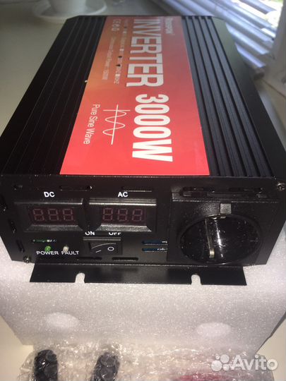 Инвертор Преобразователь напряжения 12в 220в 3 кВт