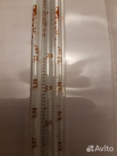 Пипетка лабораторная стеклянная мерная