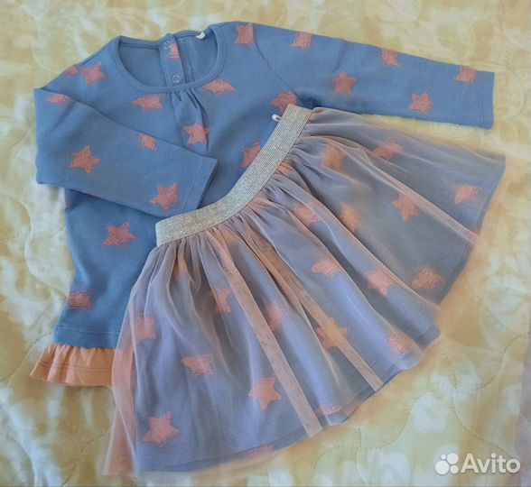 Юбка фатин и лонгслив (костюм), Artie, размер 92