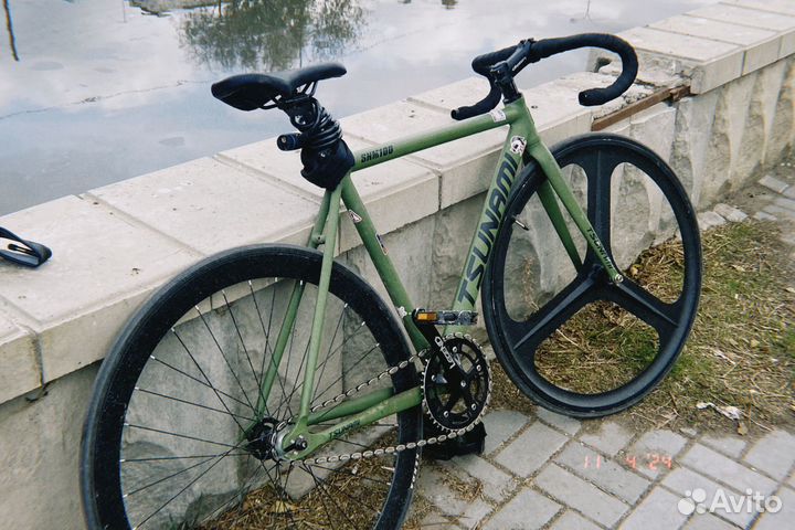 Велосипед fixed gear, tsunami snm 100