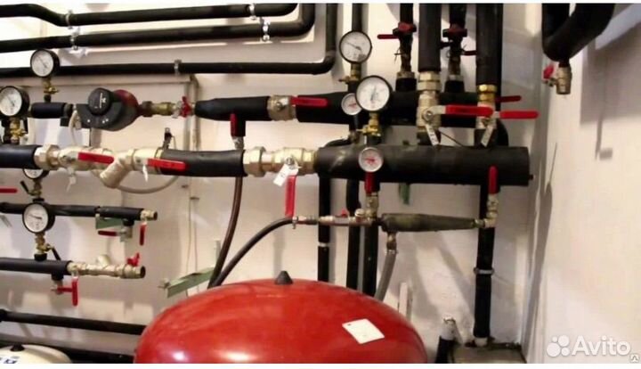 Промывка Опресовка системы отлпления