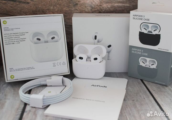 AirPods 2 / AirPods 3 / AirPods Pro 2 + Чехол