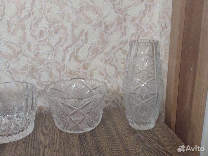 Вазы хрустальные СССР
