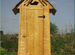 Дачный туалет деревянный прямоугольник RNC