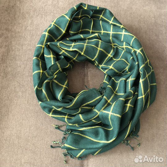 Палантин новый, шерсть, Индия