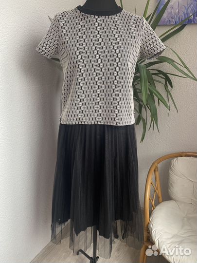 Джинсовка, юбка и кофта /Готовый образ 44