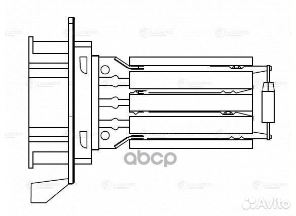 Резистор вентилятора отопителя LFR0997 luzar