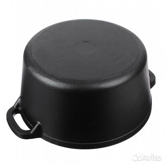 Кастрюля чугунная 3,8 л vetta, c чугунной крышкой