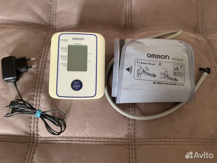 Тонометр автоматический omron M2 Basic с адаптером
