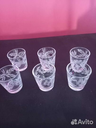 Стопки хрустальные