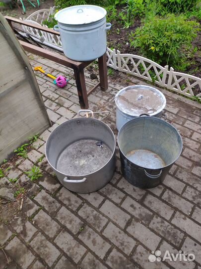 Кастрюля эмалированная большая 20л