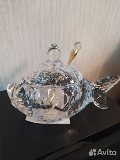 Вазочка икорница в форме рыбки