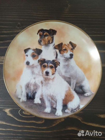 Тарелки декоративные Джек Рассел, США