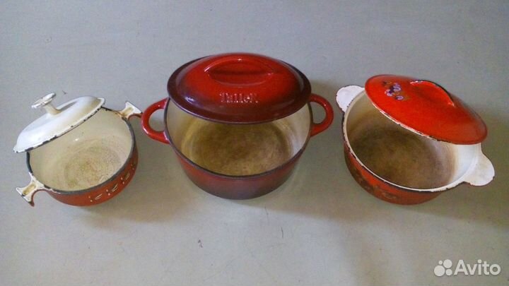 Утятница. Кастрюля чугунная. СССР